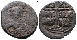Attributed to Romanus III Argyrus AD 1028-1034. Constantinople. Anonymous Follis Æ