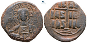 Attributed to Romanus III Argyrus AD 1028-1034. Constantinople. Anonymous Follis Æ