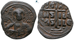 Attributed to Romanus III Argyrus AD 1028-1034. Constantinople. Anonymous Follis Æ