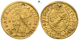 Austria. Karl VI AD 1711-1740. Ducat AV