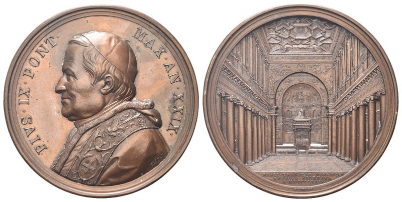 ROMA
Pio IX (Giovanni Maria Mastai Ferretti), 1846-1878.
Medaglia 1874 a. XXIX...