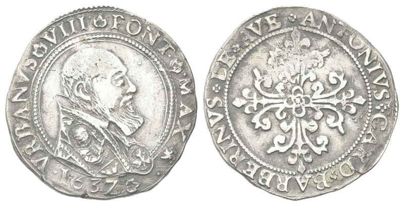 AVIGNONE
Urbano VIII (Maffeo Vincenzo Barberini), 1623-1644.
Mezzo Franco 1637...