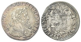 NAPOLI
Carlo V D’Asburgo, Re di Spagna, Sicilia, Napoli, 1516-1556, Imperatore, 1519-1556.
Da due Carlini o Tarì.
Dr. CAROLVS IIIII ROM IP. Busto l...