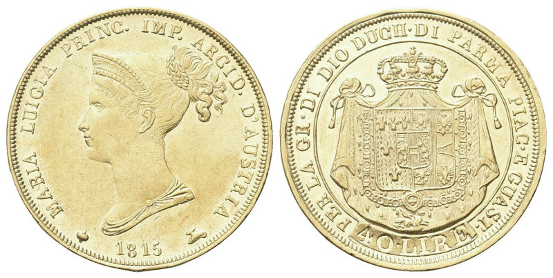 PARMA
Maria Luigia d'Austria, 1814-1847.
40 Lire 1815.
Dr. Busto diademato a ...