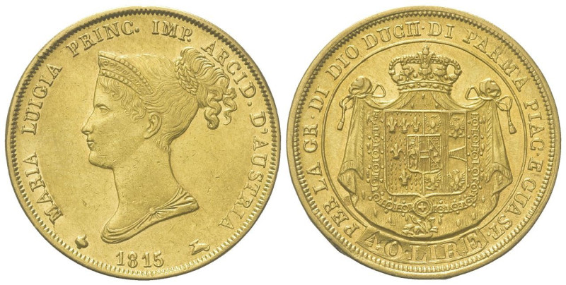 PARMA
Maria Luigia d'Austria, 1814-1847.
40 Lire 1815.
Dr. Busto diademato a ...