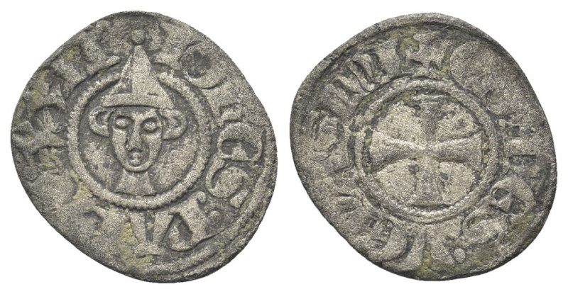 PONTE DELLA SORGA
Giovanni XXII (Jacques Arnaud d’Euse), 1316-1334.
Denaro.
D...