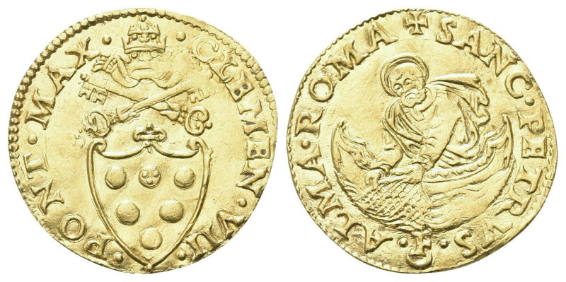 ROMA
Clemente VII (Giulio de’Medici), 1523-1534. 
Fiorino di camera.
Dr. CLEM...