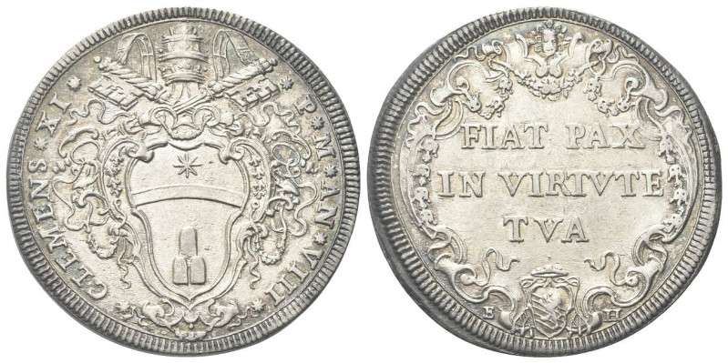 ROMA
Clemente XI (Gian Francesco Albani), 1700-1721.
Mezza Piastra a. VIII.
D...