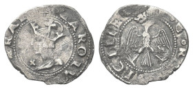 SICILIA
Carlo V D’Asburgo, Re di Spagna, Sicilia, Napoli, 1516-1556, Imperatore, 1519-1556.
Tarì, Messina.
Dr. CAROLVS IMPERATOR. Busto coronato a ...