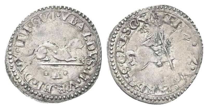 URBINO
Guidobaldo II della Rovere, 1538-1574.
Armellino. 
Dr. GVI VBALDVS II ...