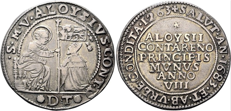 VENEZIA
Alvise Contarini Doge CVI, 1676-1684.
Osella anno VIII, 1683.
Dr. SM ...