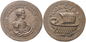 VENEZIA
Jacopo Gradenigo, 1721 – post 1796. Provveditore Generale da Mar, gli abitanti di Corfù in riconoscenza. 
Medaglia fusa e cesellata a Corfù ...