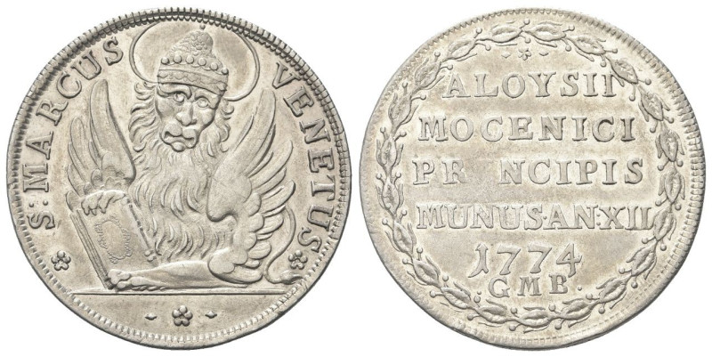 VENEZIA
Alvise IV Mocenigo Doge CXVIII, 1763-1778.
Osella anno XII, 1774.
Dr....