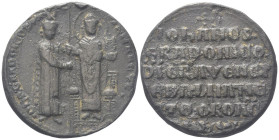 VENEZIA
Giovanni Gradenigo Doge LVI, 1355-1356. 
Bolla plumbea. 
Dr. •IOhA•GRADONICO DVX• - S M •MARCVS•. IIl doge stante, di tre quarti, tiene con...