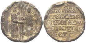 VENEZIA
Michele Steno Doge LXIII, 1400-1413.
Bolla plumbea.
Dr. [MIChAEL STENO DVX• - •S•MARCVS•]. Il doge stante, di tre quarti, tiene con la mano...