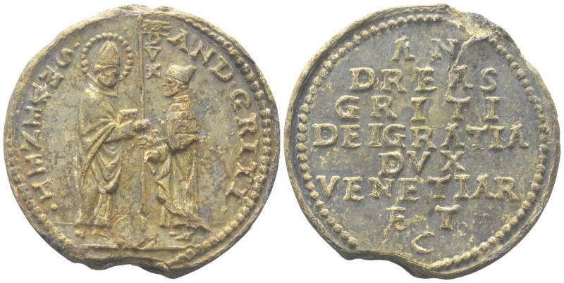 VENEZIA
Andrea Gritti Doge LXXVII, 1523-1532.
Bolla plumbea.
Dr. •S•M•VENET• ...
