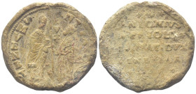 VENEZIA
Antonio Priuli Doge XCIV, 1618-1623.
Bolla plumbea.
Dr. S•M•VENET• (lungo l’asta DVX) - ANT•PRIOLO. San Marco, stante verso s., tiene con l...