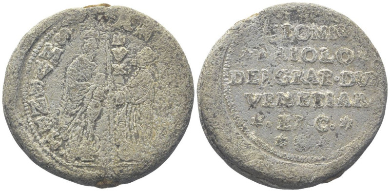 VENEZIA
Antonio Priuli Doge XCIV, 1618-1623.
Bolla plumbea.
Dr. S•M•VENET• (l...