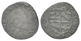 BOLOGNA
Urbano VII (Giovanni Battista Castagna), 15-27 Settembre 1590.
Sesino.
Dr. VRBANVS VII PON MAX. Busto a d., con piviale.
Rv. BONONIA - DOC...