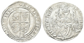 MILANO
Filippo Maria Visconti, Duca di Milano, 1412-1447.
Grosso da 2 Soldi.
Dr. FILIPV MARIA ANGLVS - D M. Scudo inquartato con l’aquila e la bisc...