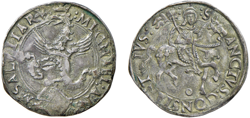 CARMAGNOLA - MICHELE ANTONIO DI SALUZZO (1504-1528) - Cornuto
Argento
MIR 146 ...