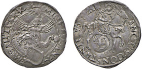 CARMAGNOLA - MICHELE ANTONIO DI SALUZZO (1504-1528) - Cornuto con contromarca Sabauda
Argento
MIR 146 Molto raro
Esemplare di notevole qualità e be...