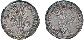 FIRENZE - REPUBBLICA (XIII secolo - 1532) - Grosso da 6 soldi e 8 denari (1485 - I semestre)
Argento
MIR 63/4
SPL