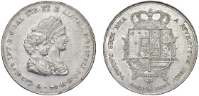 FIRENZE - REGNO D'ETRURIA - CARLO LUDOVICO (1803-1807) - Dena 1807
Argento
Gigante 11
Colpetti
Q.SPL-SPL