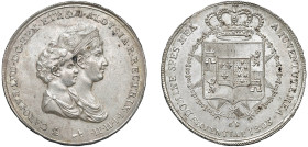 FIRENZE - REGNO D'ETRURIA - CARLO LUDOVICO (1803-1807) - Mezza dena 1803
Argento
Gigante 15 Rara
SPL-FDC