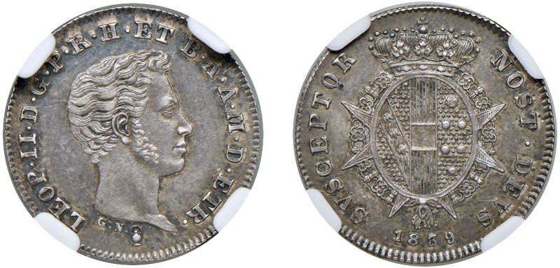 FIRENZE - LEOPOLDO II (1824-1859) - Mezzo paolo, 1839
Argento
Gigante 57
Bell...