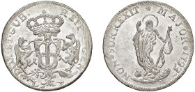 GENOVA - DOGI BIENNALI (III fase, 1637-1797) - 4 lire 1792
Argento
MIR 312/1 Raro
Bell'esemplare di ottima freschezza d'aspetto
SPL-FDC