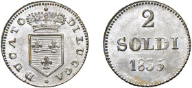 LUCCA - CARLO LUDOVICO (1824-1847) - 2 soldi 1835
Mistura
Gigante 11
Conservazione eccezionale
FDC