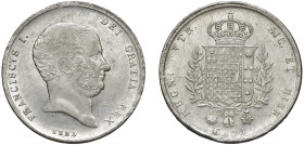 NAPOLI - FRANCESCO I (1825-1830) - 120 grana 1825
Argento
Gigante 6
Lievi difetti di conio, usuali per la tipologia, ma esemplare di ottima fresche...