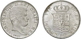 NAPOLI - FERDINANDO II (1830-1859) - 120 grana 1834 (I° tipo)
Argento
Gigante 58
SPL-FDC