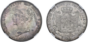 PARMA - MARIA LUIGIA (1815-1847) - 5 lire 1815
Argento
Gigante 5  Non comune
NGC MS63
Certificato NGC numero 2799257-001