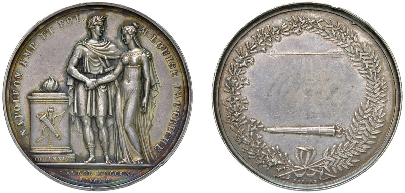MEDAGLIE NAPOLEONICHE - Matrimonio con Maria Luigia, 1810
Argento
Diam. 41 mm ...
