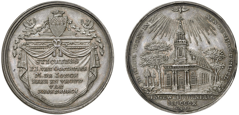 MEDAGLIE NAPOLEONICHE - Consacrazione chiesa di Rysenburgh, 1810
Argento
Diam....