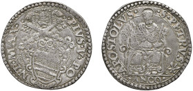 PIO V (1566-1572) - Testone, Ancona
Argento
Muntoni 31 Non comune
MB-BB