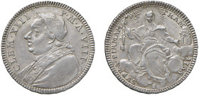 CLEMENTE XIII (1758-1769) - Quinto di scudo 1766
Argento
Muntoni 19b
Bello SPL
