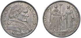 PIO VIII (1829-1830) - 30 baiocchi 1830
Argento
Gigante 3 Raro
Bella patina di vecchia raccolta
q.FDC