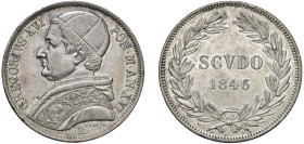 GREGORIO XVI (1831-1846) - Scudo 1846, Roma
Argento
Gigante 81 Non comune
Lievi colpetti al ciglio ma gradevole esemplare con usura omogenea
q.SPL...