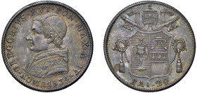 GREGORIO XVI (1831-1846) - 20 baiocchi 1834, Roma
Argento
Gigante 102 Raro
Bella patina di vecchia raccolta
q.FDC