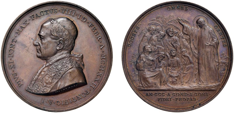 PIO XI (1922-1939) - 300° centenario congregazione propaganda fide, anno I
Bron...