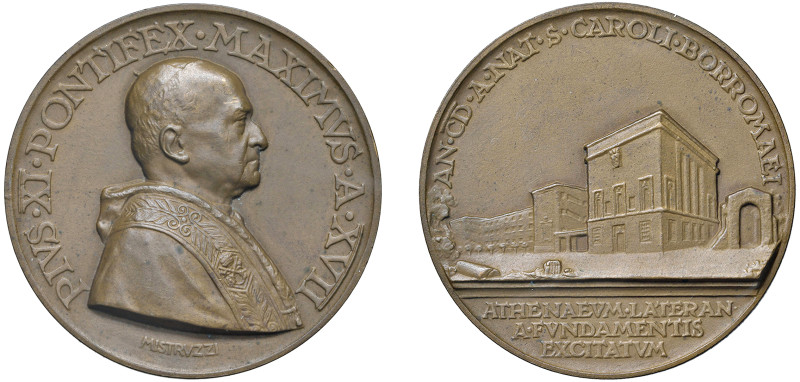 PIO XI (1922-1939) - Nuovo ateneo lateranense, anno XVII
Bronzo
Diam. 44 mm - ...