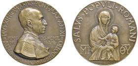 PIO XII (1939-1958) - 50° anniversario ordinazione sacerdotale, 1949
Bronzo
Diam. 60,5 mm - Peso 86,78 gr.
Lieve colpetto al /R
Cusumano-Modesti 6...