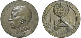 PIO XII (1939-1958) - 35° congresso eucaristico di Barcellona, 1952
Bronzo
Diam. 70 mm - Peso 218,99 gr.
Cusumano-Modesti 200
q.FDC