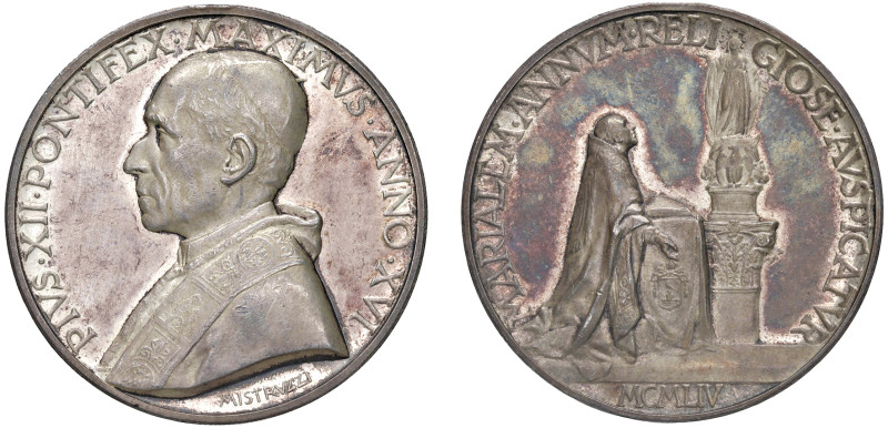 PIO XII (1939-1958) - Proclamazione dell'anno mariano, anno XVI
Argento
Diam. ...