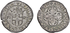 EMANUELE FILIBERTO (1553-1580) - 4 grossi 1555, (I° tipo)
Mistura
Cudazzo 594a Non comune
q.SPL