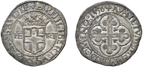 EMANUELE FILIBERTO (1553-1580) - 4 grossi 1556, (I° tipo)
Mistura
Cudazzo 594b Non comune
Di buona qualità
q.SPL