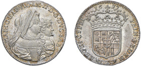 VITTORIO AMEDEO II, reggenza della madre (1675-1680) - 20 soldi o lira 1677
Argento
Cudazzo 947c Raro
Lieve carenza di tondello al D/. Esemplare di no...
